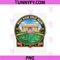 Make Algae Great Again PNG, Funny Pond Humor Design PNG