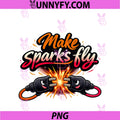 Make Sparks Fly PNG, Electrician Humor Plug Graphic PNG