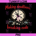 Making Deadlines Breaking Code PNG, Programmer Humor PNG