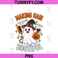 Making Hair Bootiful PNG, Halloween Hairstylist Hairdresser Ghost PNG