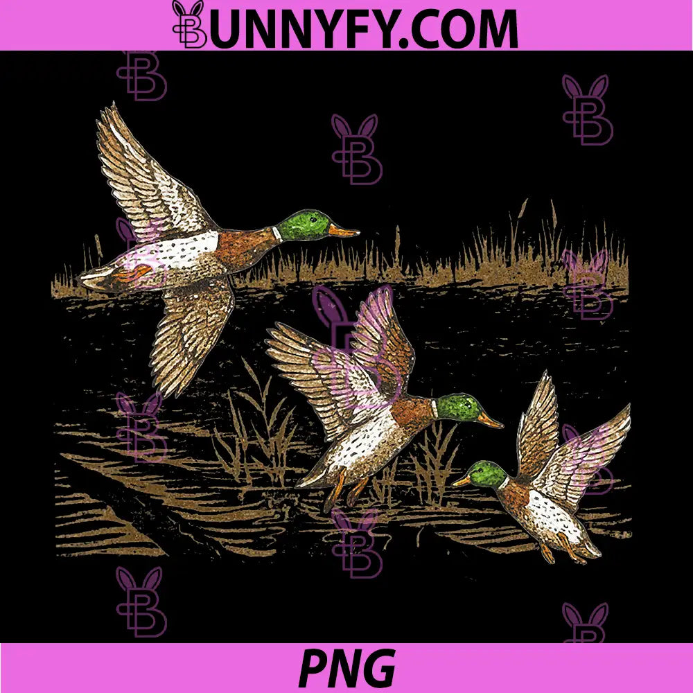 Mallard Duck Hunting PNG, Season Hunter Outdoor PNG, Vintage Wildlife PNG