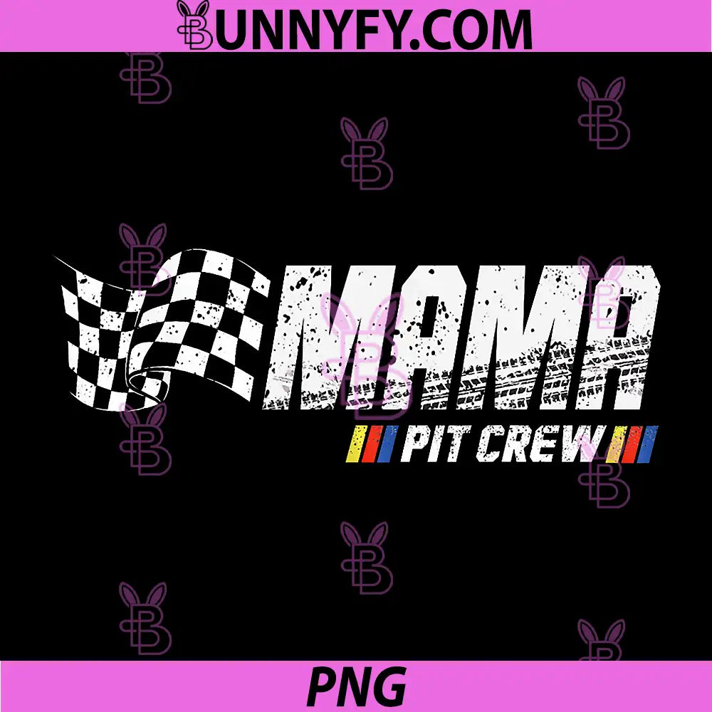 Mama Pit Crew PNG, Race Car Birthday Family Racing PNG