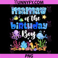 Mamaw of The Birthday Boy PNG, Sea Fish Ocean Animals Aquarium PNG