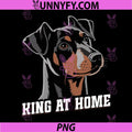 King At Home Design PNG, Cute Pet Portrait PNG
