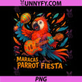 Maracas Parrot Fiesta PNG, Music Vibes PNG