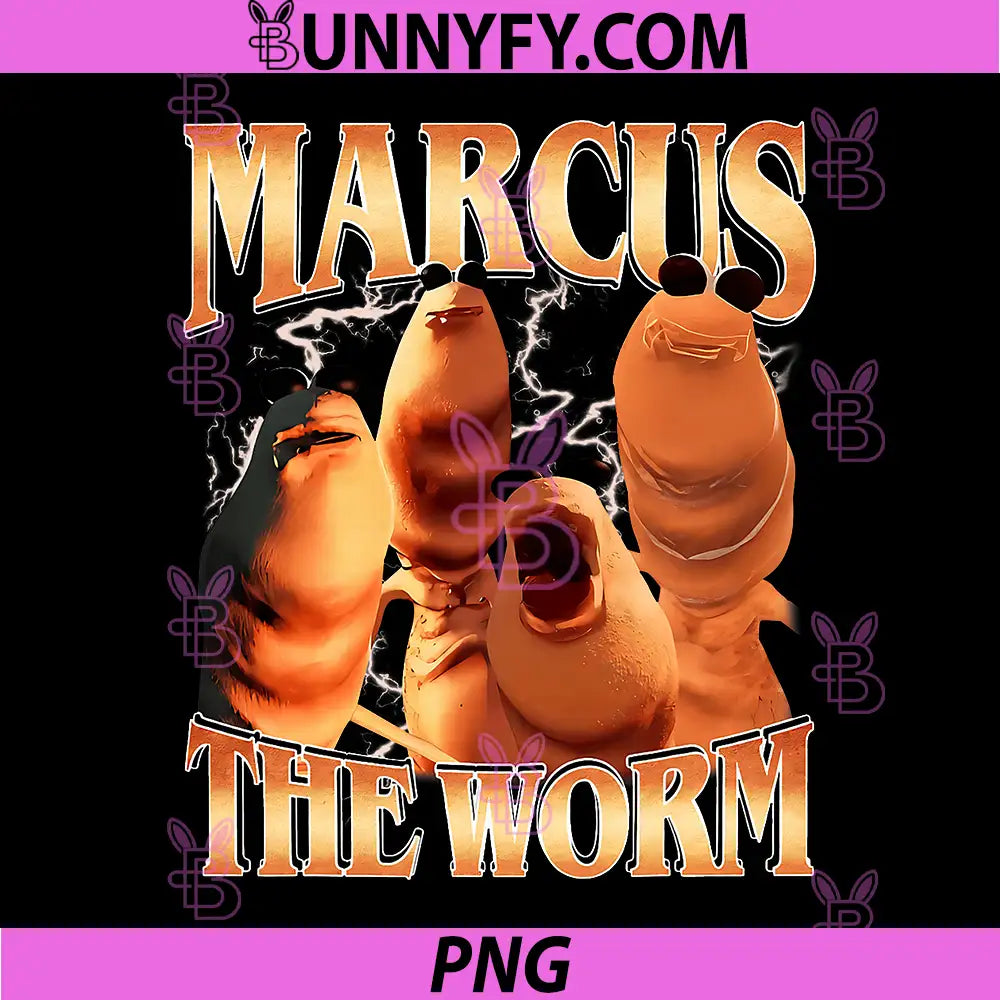 Marcus The Worm PNG, Bootleg Meme Fan PNG