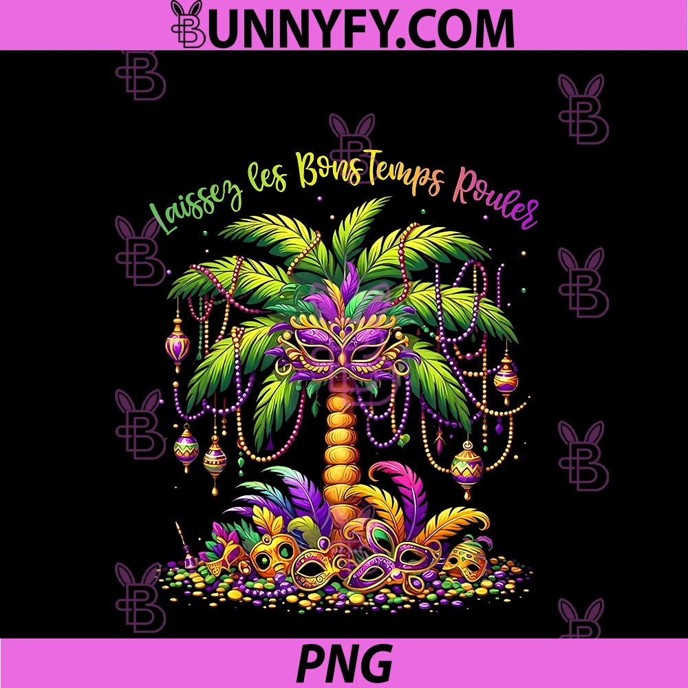 Mardi Gras Bead Tree PNG, Funny Carnival New Orleans PNG 