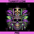 Mardi Gras Carnival Skull New Orleans PNG, Outfit Parade Mens PNG