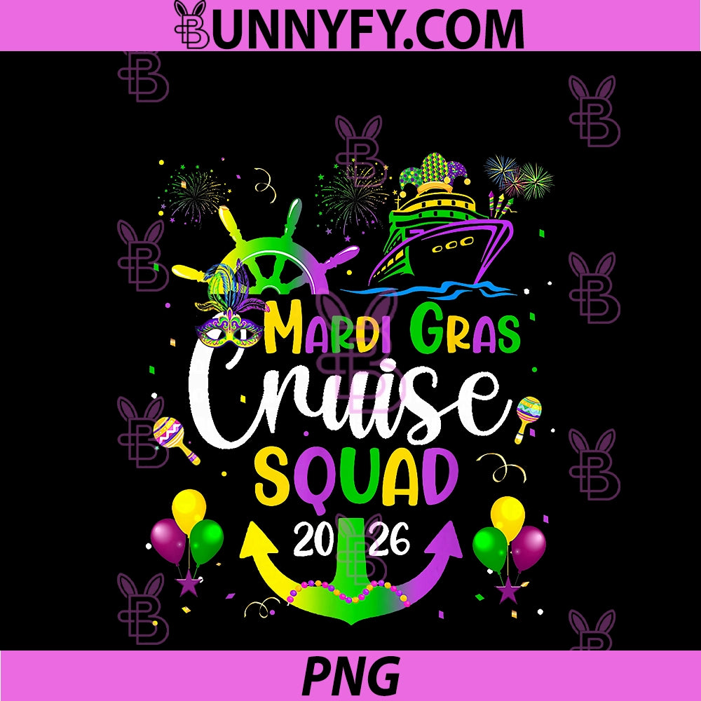 Mardi Gras Cruise 2026 Ship PNG, Family Matching Tripp PNG