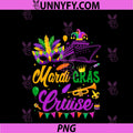 Mardi Gras Cruise Ship Mask PNG, Family Matching PNG
