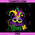 Mardi Gras PNG, Beads Mask Feathers Hat PNG