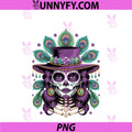 Mardi Gras Sugar Skull PNG, Mardi Gras Carnival Party Women Girl PNG