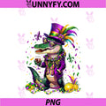 Mardigator Mardi Gras Alligator PNG, Mardi Gras PNG