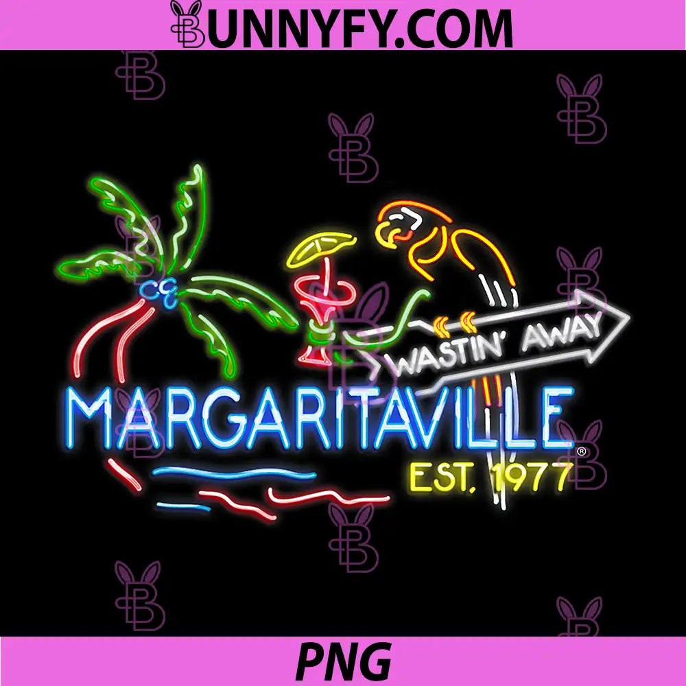 Margaritaville PNG, Neon Sign PNG