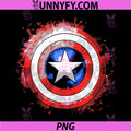 Marvel Captain America PNG, Civil War Splatter Shield Logo PNG