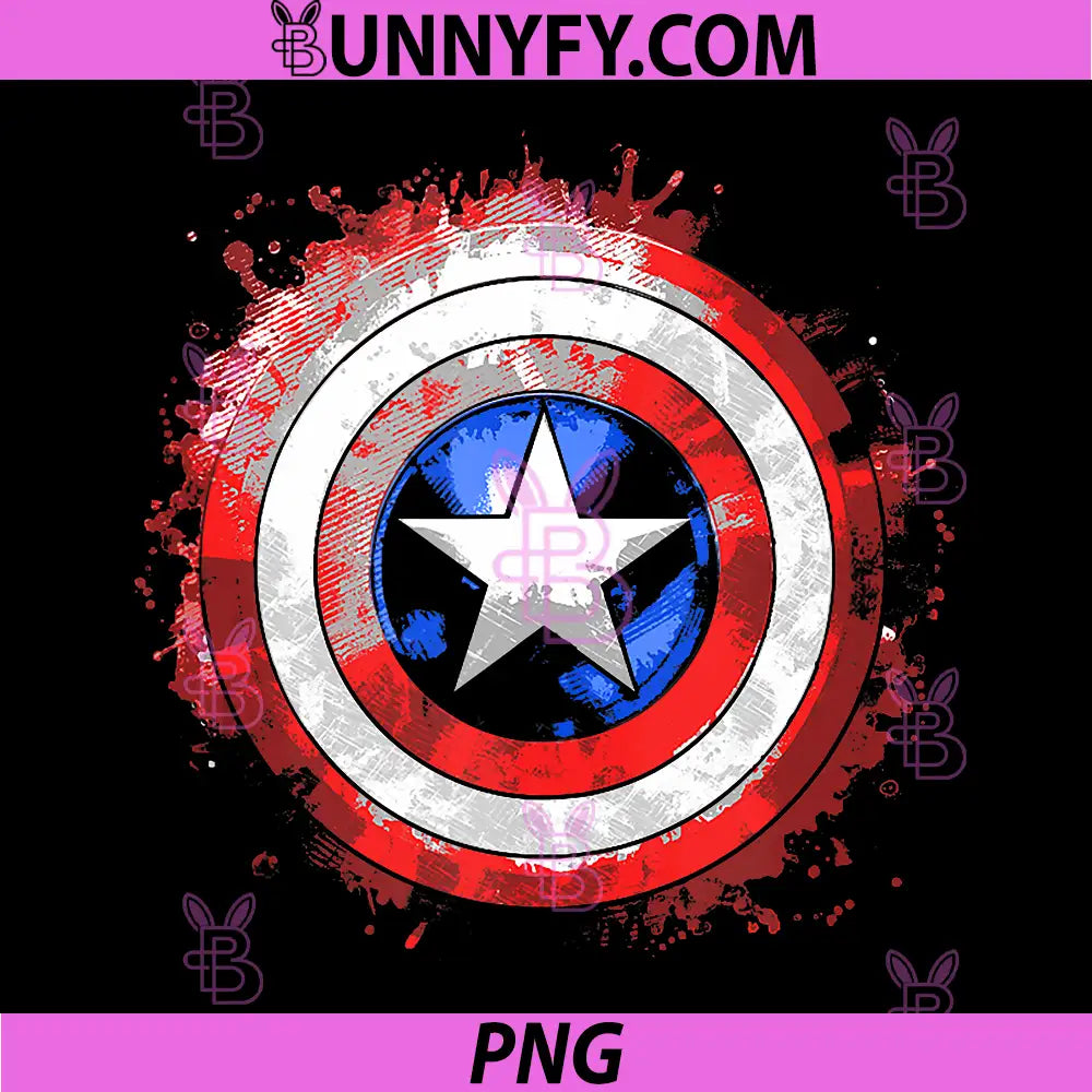 Marvel Captain America PNG, Civil War Splatter Shield Logo PNG
