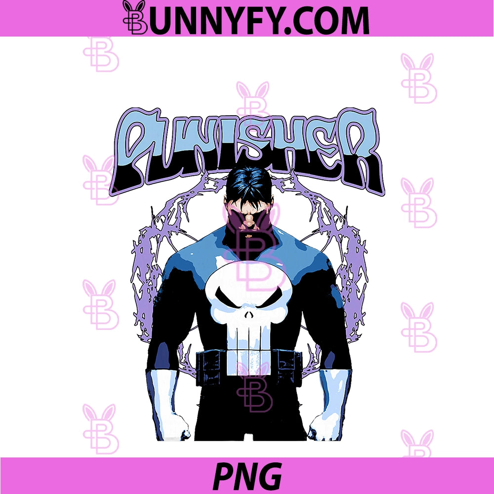 Marvel Comics PNG, The Punisher Frank Castle Portrait Distressed PNG