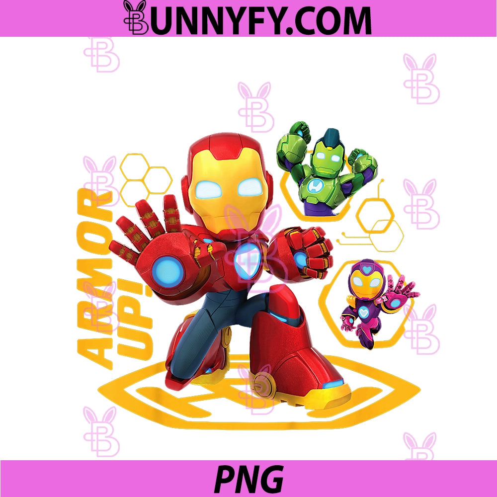 Marvel Iron Man And His Awesome PNG, Friends Tony & Team Armor Up PNG