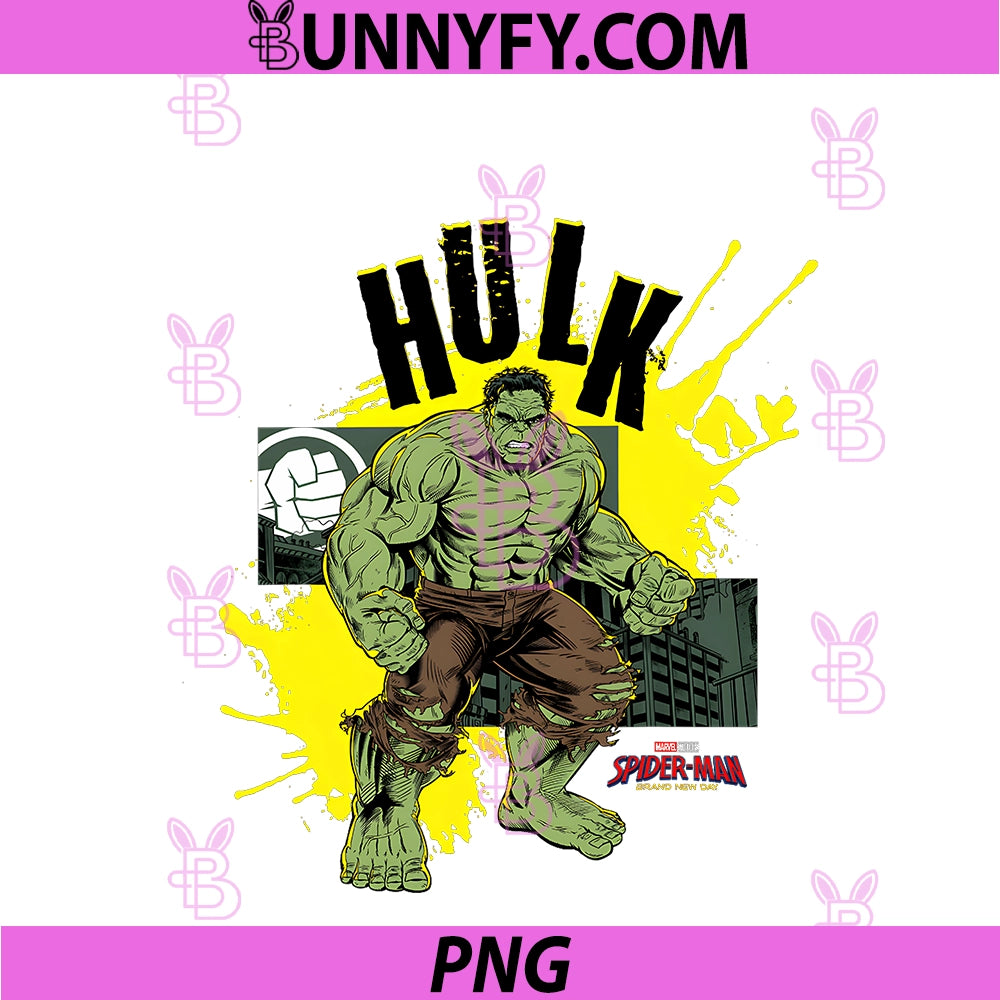 Marvel Spider-Man Brand New Day Hulk PNG, Fight Stance Portrait PNG