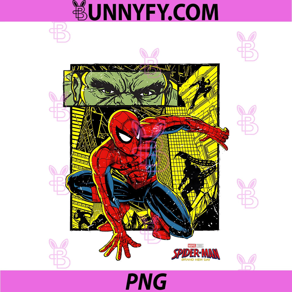 Marvel Spider-Man Brand New Day PNG, Comic Art Spidey V Villains PNG