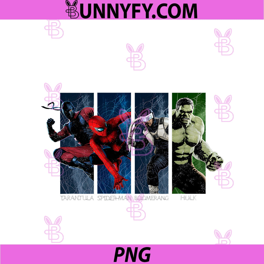 Marvel Studios Spider-Man Brand PNG, New Day Heroes and Villains PNG
