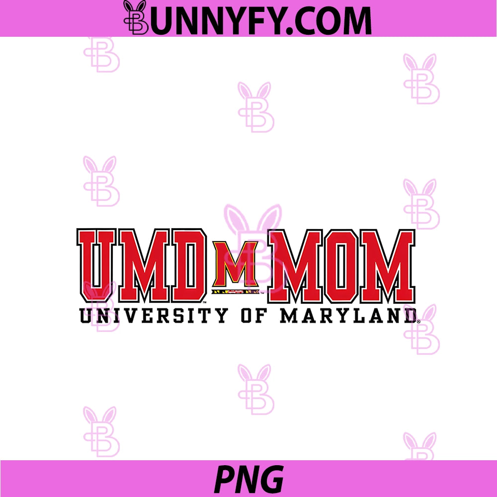Maryland Terrapins Mom PNG, Bold Officially Licensed PNG