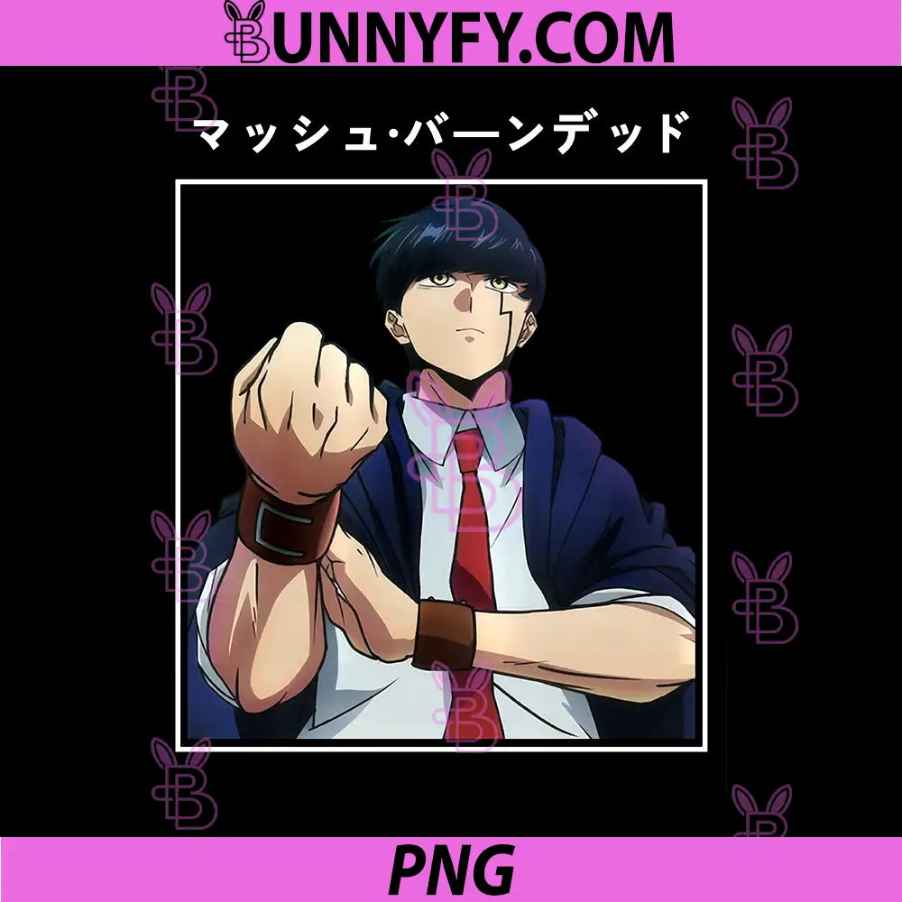 Mash Burnedead Muscles Anime Magic PNG, Funny Cool Cute Manga Guy PNG