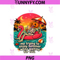 Me Trying To Enjoy Summer While Waiting For Fall PNG, Halloween PNG