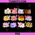 Meemeow Cats Plush Chibi Collection PNG, Cute Squishy Kawaii Cats PNG