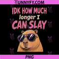 Meme Capybara PNG, IDK How Much Longer I Can Slay PNG