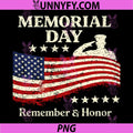 Memorial Day Patriotic Flag PNG, Remember Honor Design PNG