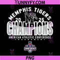 Memphis Tigers PNG, Basketball AAC Champs 2025 Royal PNG
