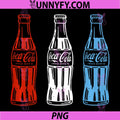 Coca-Cola Americana PNG, Red White And Blue Bottles PNG