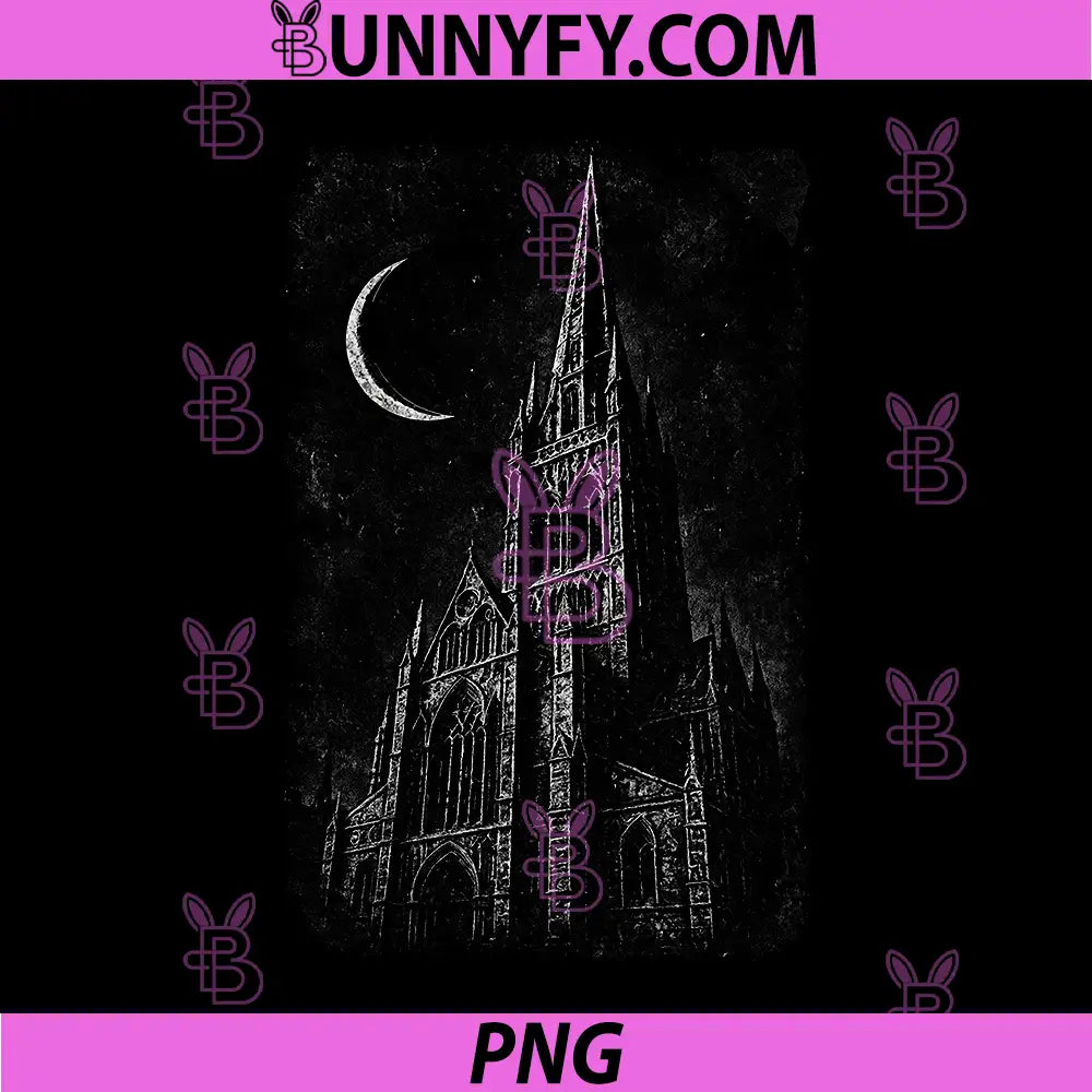 Dark Gothic Church PNG, Cathedral Grunge Goth Alt Aesthetic Art PNG