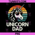 Unicorn Dad Retro Sunglasses Illustration PNG, Funny Fantasy Dad PNG