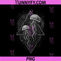 Jellyfish Grunge Goth Alt PNG, Alternative Gothic Y2K Aesthetic PNG