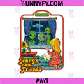Jennys New Friends UFO Alien PNG, Retro Funny Adult Humor PNG