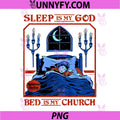 Sleep is My God Sarcastic PNG, Retro Vintage Funny Adult Humor PNG