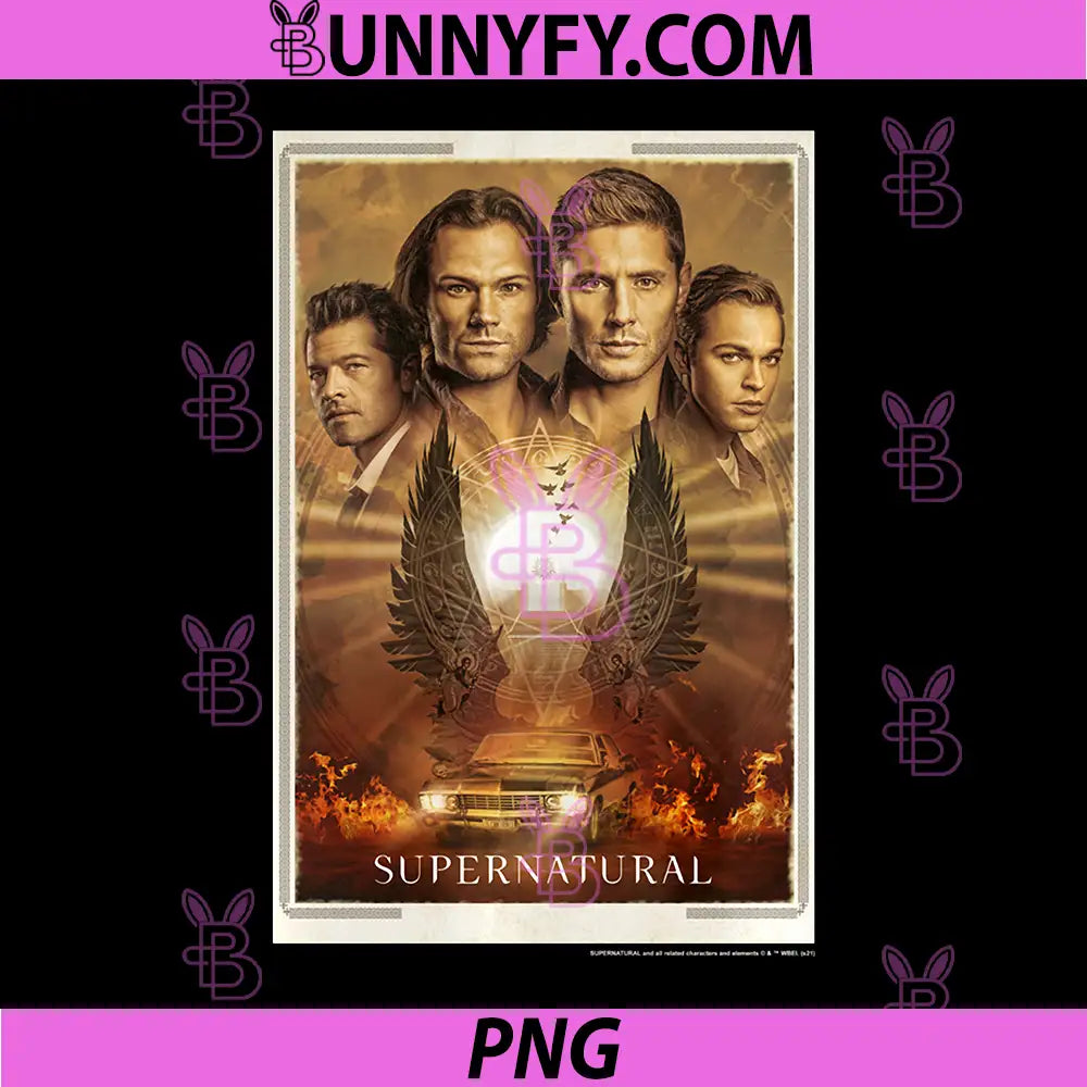 Supernatural Group PNG, Shot Sepia Tone Finale PNG