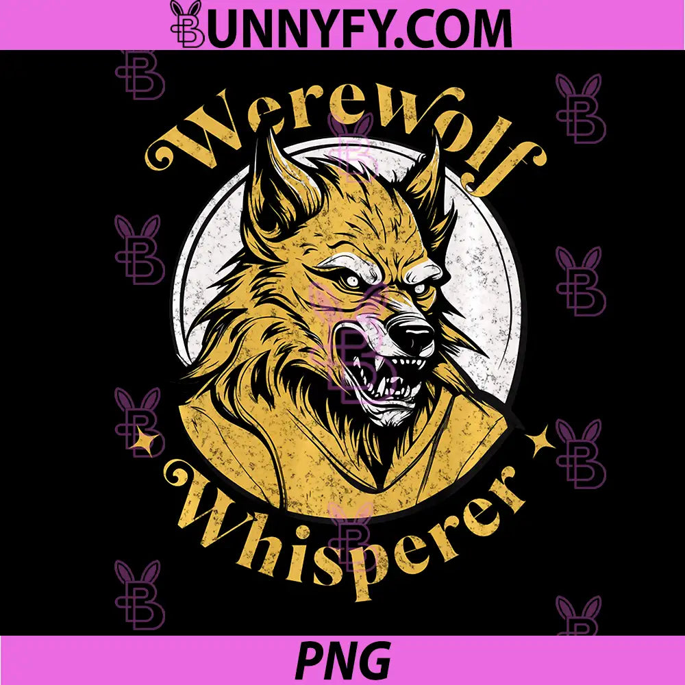 Paranormal Werewolf PNG, Whisperer Supernatural Design PNG