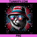  Ameowica Funny Patriotic PNG, Cat Meowica 4th of July PNG