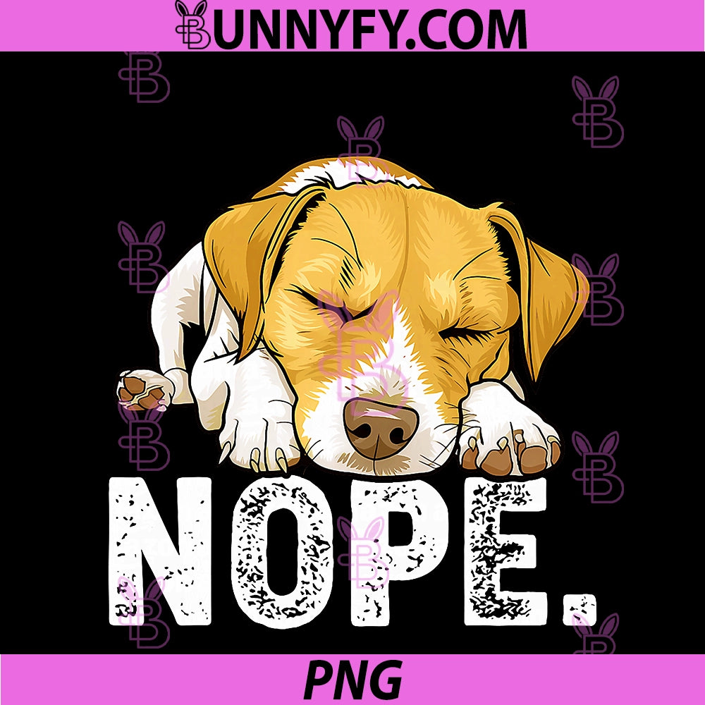 Mens Womens Kids Sleep Nope PNG, Dog Lover Jack Russell Terrier PNG