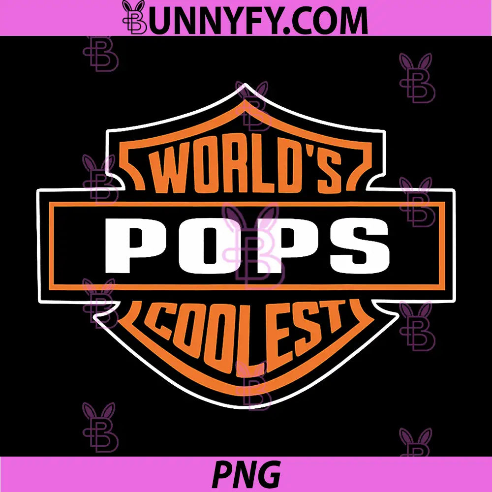 World's Coolest Pops PNG, Best Dad In The World PNG
