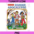 Zombie Apocalypse Sarcastic PNG, Retro Vintage Funny Adult Humor PNG 