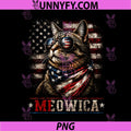 Meowica 4th of July Funny PNG, Cat American Flag America PNG