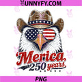 Merica 250 Years Patriotic US PNG, 1776-2026 American Anniversary PNG