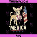 Merica Chihuahua Dog PNG, American Flag 4th of July Patriotic PNG