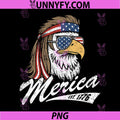 Merica Eagle USA PNG, American Flag Vintage Funny PNG