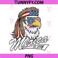 Merica Eagle USA PNG, American Flag Vintage Funny PNG