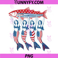 Mermaid Sardine Tinned Fish PNG, USA Patriotic 250th 4th of July PNG